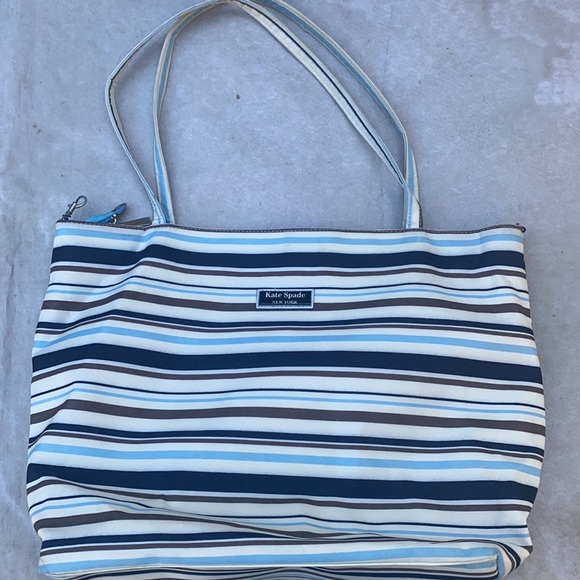 Kate Spade New Yorklined and zip shopping tote 18in in width 12in length - Picture 6 of 15